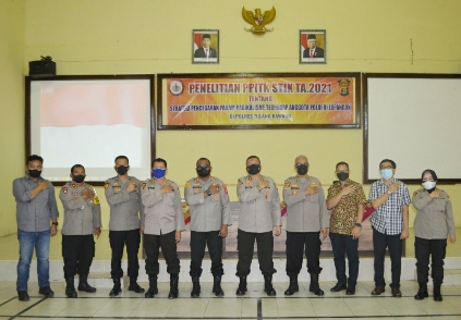 Tim STIK Lemdiklat Polri Lakukan Penelitian di Polres Tulang Bawang