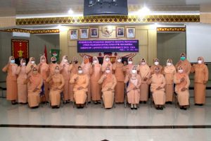 Ketua Dharma Wanita Lampung Utara Kukuhkan 3 Pengurus Unsur Pelaksana