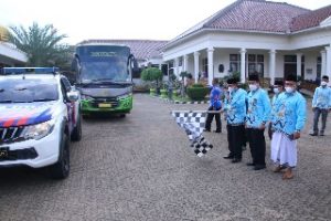 Kafilah MTQ Kabupaten Lampung Utara dilepas Bupati Lampura H. Budi Utomo