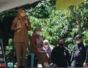 Bupati Dewi Handajani Hadiri Tasyakuran Objek Wisata Sumber Mata Air Pekon Margoyoso