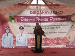 Bupati Tanggamus Hadiri HUT ke-22 Dharma Wanita Persatuan