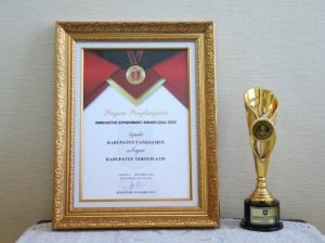 PemkabTanggamus Mendapat Penghargaan IGA Tahun 2021, Sebagai 10 Kabupaten “ Terinovatif ” se-Indonesia