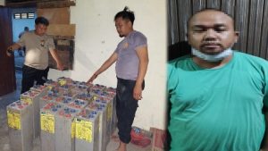 Polsek Menggala Tangkap Pencuri Baterai BTS Telkomsel