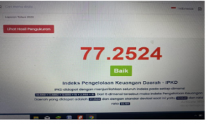 Indeks Pengelolaan Keuangan Daerah Kabupaten Tanggamus TA. 2018,2019 dan 2020 Dengan Katagori “BAIK”