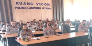 Posko Vaksin Dosis 2, Polres Lampung Utara Ajak Warga Tingkatkan Kekebalan Tubuh