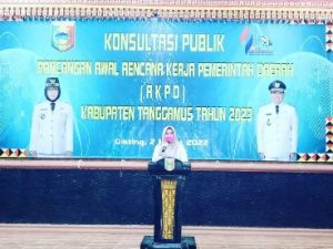 Bupati Tanggamus Membuka Kegiatan Konsultasi Publik Rancangan Awal  RKPD Tahun 2023
