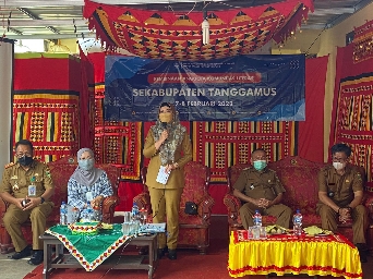Bersama Kantor Bahasa Provinsi Lampung, Bupati Dewi Handajani Hadiri Pembinaan Komunitas Baca