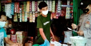 Polsek Kota Agung Monitoring Minyak Goreng di Pasar Baru