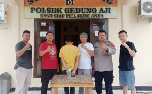 Polsek Kota Agung Dibantu Warga Tangkap Pembobol Besi Guardreile di Area Jembatan Kota Batu