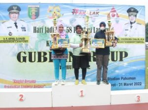 Kodim 0426/Tuba Gondol Juara 3 Single Fairway Putri dalam Kejuaraan Wood Ball Provinsi Lampung