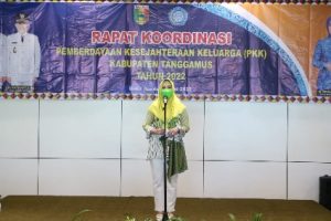 Bupati Dewi Handajani, Hadiri Rakor dan Halal BI Halal TP-PKK Tanggamus