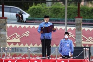 Bupati Nanang Ermanto Mengingatkan Kedisiplinan Dan Kebersamaan ASN Dan THLS Dalam Menjalankan Tugas