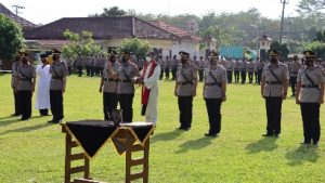 Polres Tulang Bawang Gelar Sertijab Empat Kasat dan Kapolsek