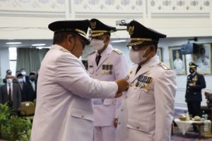 Gubernur Lampung Lantik Tiga Penjabat Bupati  Kabupaten Pringsewu, Mesuji dan Tulang Bawang Barat