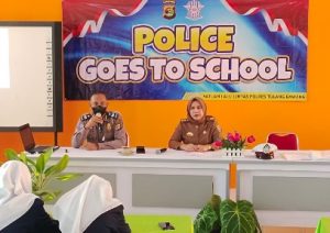 Satlantas Polres Tulang Bawang Laksanakan Police Goes To School, Ini Tujuannya