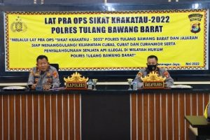 Tulang Bawang Barat Gelar Lat Pra Ops Sikat Krakatau 2022