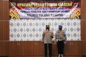 Kapolres Tulang Bawang Pimpin Sertijab Satu Kasi dan Dua Kapolsek