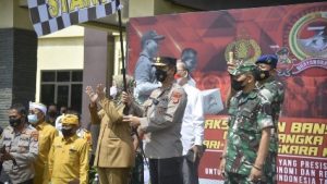 Gelar Baksos Religi, Polda Lampung Salurkan Puluhan Ribu Paket Sembako