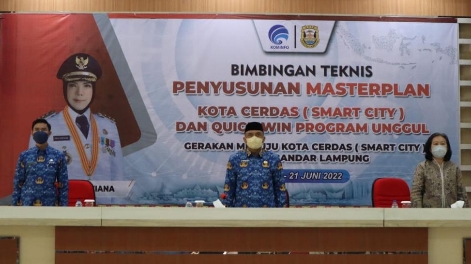 Asisten III Kota Bandar Lampung Buka Bimtek Smart City
