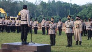 Kapolres Tubaba Pimpin Upacara Sertijab Waka Polres