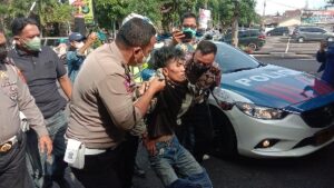 Anggota Satlantas Bandar Lampung Amankan Pelaku Curanmor Bersenpi