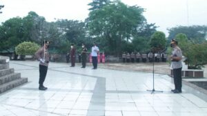Dandim 0426 Tulang Bawang, Tabur Bunga di Hari Jadi Bhayangkara ke-76