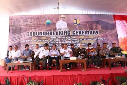 Nanang Ermanto Resmikan Dua Koridor Pembangunan Dan Peningkatan Jalan Di Lampung Selatan