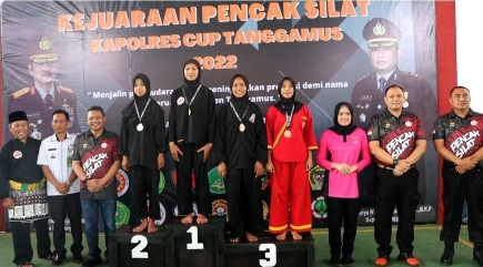Kejuaraan Pencak Silat Kapolres Tanggamus Cup Berlangsung Sukses