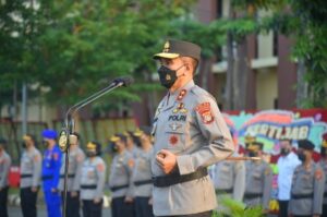 Kapolda pimpin upacara Korp Raport 161 personil Polda Lampung