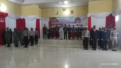 Polres Pesawaran Bersama Forkopimda Mengikuti Upacara Hari Bhayangkara