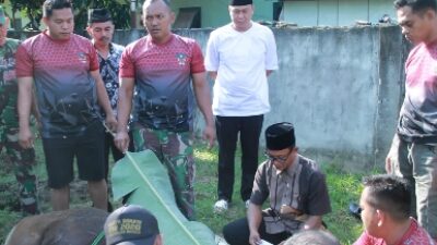 Dandim 0426 Tuba Letkol Inf Triano Iqbal Mengajak Jajarannya Memaknai Idul Adha 1443 H