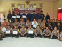 Kalemdiklat Polri Berikan Pelatihan SDM Digital Wartawan muda di Polres Pesawaran