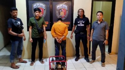 Tekab 308 Polres Lamtim Tangkap DS Pencuri di Kolam Renang Pakuan Aji