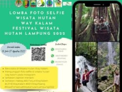 Ikuti! Lomba Foto Selfie Festival Wisata Hutan Lampung Tahun 2022 Berhadiah Jutaan Rupiah
