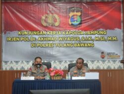 Kunjungi Polres Tulang Bawang, ini Pesan Kapolda