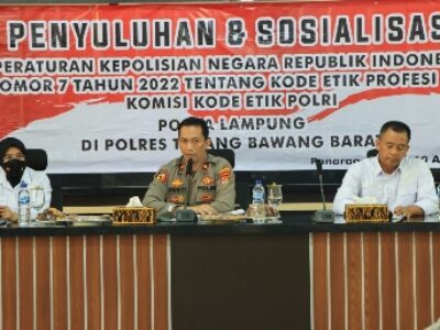 Bidkum Polda Lampung Sosialisasi Perpol Nomor 7 Tahun 2022