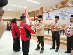 Bupati Pesawaran Dendi Ramadhona  Melepas Kontingen Jambore Nasional Ke-Xl Tahun 2022