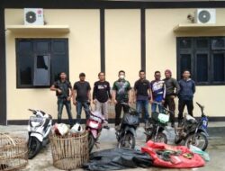 Polsek Wonosobo Grebek Gelanggang Sabung Ayam, Tiga Jago dan Sejumlah Motor Diamankan