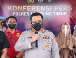 Polres Lampung Timur Konferensi Pers, Tentang Penculikan Anak Di Pasir Sakti