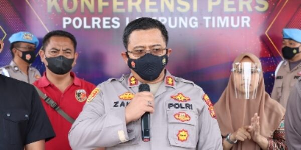 Polres Lampung Timur Konferensi Pers, Tentang Penculikan Anak Di Pasir Sakti