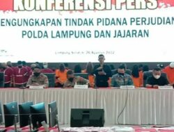 357 Tersangka Judi Ditangkap! Polda Lampung Sita Uang Ratusan Juta