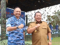Gubernur Arinal Djunaidi Dampingi KSAU Saksikan Latihan Matra Udara II Jalak Sakti Koopsud I