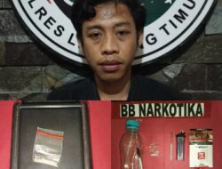 Menyimpan Narkoba, Seorang Pemuda ‘Diciduk’ Polres Lampung Timur