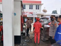 Kapolres Lamtim Pantau SPBU Terkait Isu Kenaikan BBM