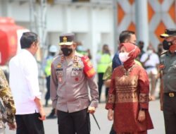 Kapolda Monitoring Kamtibmas saat  Kunjungan Presiden RI di Lampung