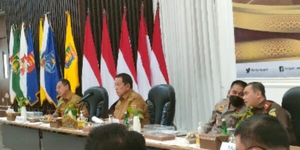 Pemprov Lampung Mengikuti Rapat Koordinasi Pengendalian Inflasi Daerah Bersama Menteri Dalam Negeri