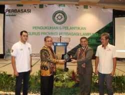 Pelantikan Pengurus Perbasasi Lampung  Gubernur  Dukung Program ”Anak Muda Berjaya”