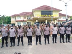 Polres Lampung Timur Amankan Aksi Unjuk Rasa Aparatur Desa di Kantor Bupati