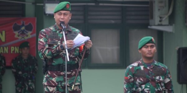 Dandim 0426 Tulang Bawang  Pimpin Upacara Bulanan