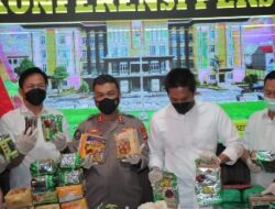 Polda Lampung Amankan 35 Kg Sabu dan 5000 Butir Happy Five Dalam Kemasan  Kue
